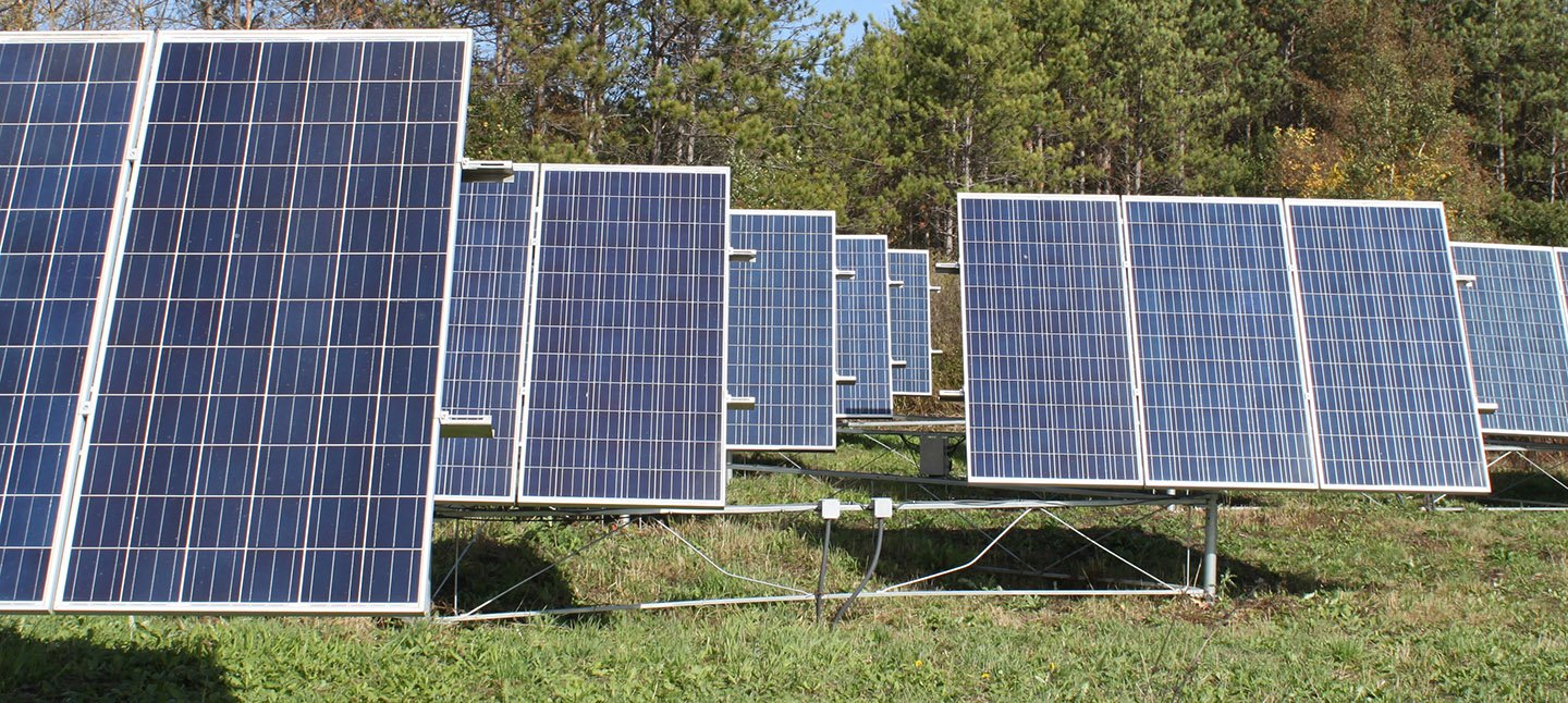 solar panels at Kortright Centre