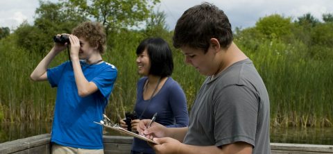 students explore natural habitat at Kortright Centre