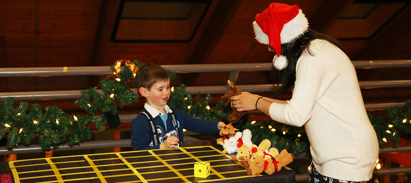 Kortright volunteer at Magical Christmas Forest event