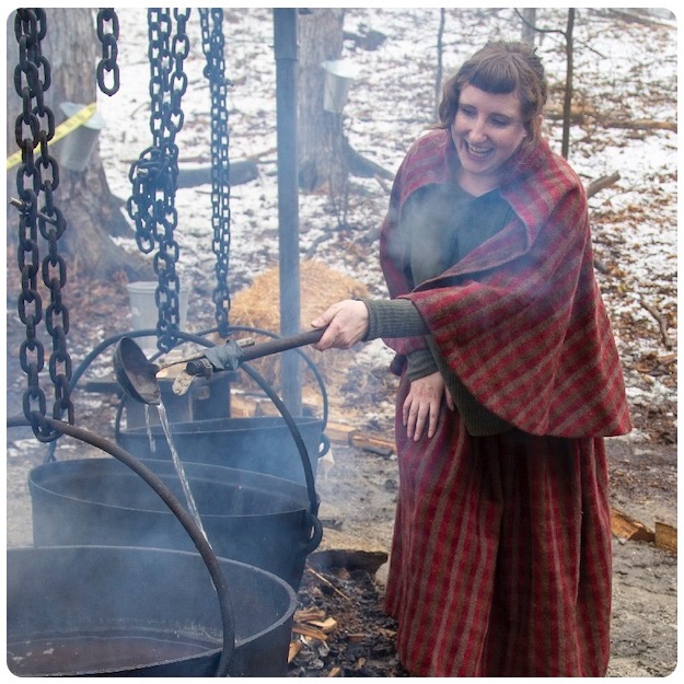 maple syrup demonstration at Kortright Centre for Conservation